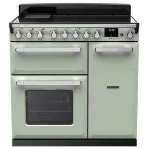 Rangemaster ESDL90EIPMNT/CM1 Estel Deluxe 90cm Induction Range Cooker – Mint with Chrome Trim