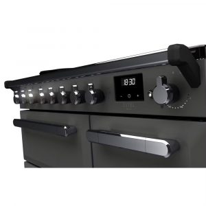Rangemaster ESDL90EIPSLTCM1 Estel Deluxe 90cm Induction Range Cooker – Slate with Chrome Trim 3