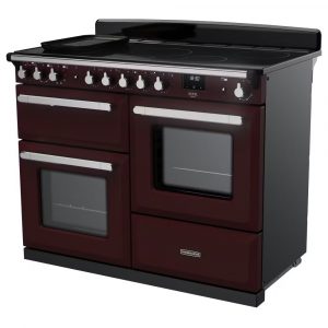 Rangemaster ESDLO110EIPBOR-CM1 Estel Deluxe OC 110cm Induction Range Cooker – Bordeaux with Chrome 1
