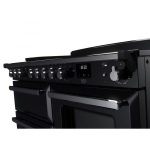 Rangemaster ESDLO110EIPGBL-CM1 Estel Deluxe OC 110cm Induction Range Cooker – Gloss Black with Chrome 2