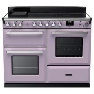 Rangemaster ESDLO110EIPHTH-CM1 Estel Deluxe OC 110cm Induction Range Cooker – Heather with Chrome Trim