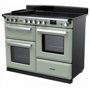 Rangemaster ESDLO110EIPMNT-CM1 Estel Deluxe OC 110cm Induction Range Cooker – Mint with Chrome Trim 1