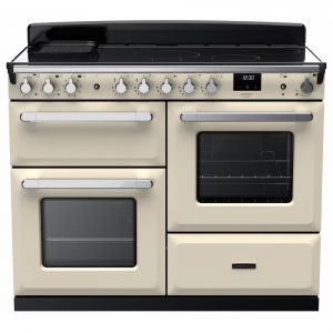Rangemaster ESDLO110EIPPCR-CM1 Estel Deluxe OC 110cm Induction Range Cooker – Pale Cream with Chrome Trim