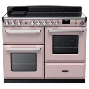 Rangemaster ESDLO110EIPPPK-CM1 Estel Deluxe OC 110cm Induction Range Cooker – Pale Pink with Chrome