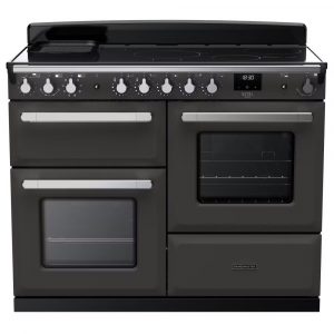 Rangemaster ESDLO110EIPSLT-CM1 Estel Deluxe OC 110cm Induction Range Cooker –Slate with Chrome