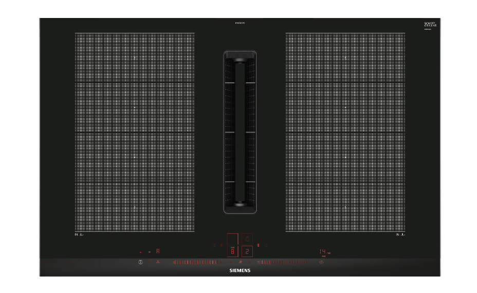 Siemens EX875LX67E iQ700 Induction hob with integrated ventilation system 80 cm surface mount with frame