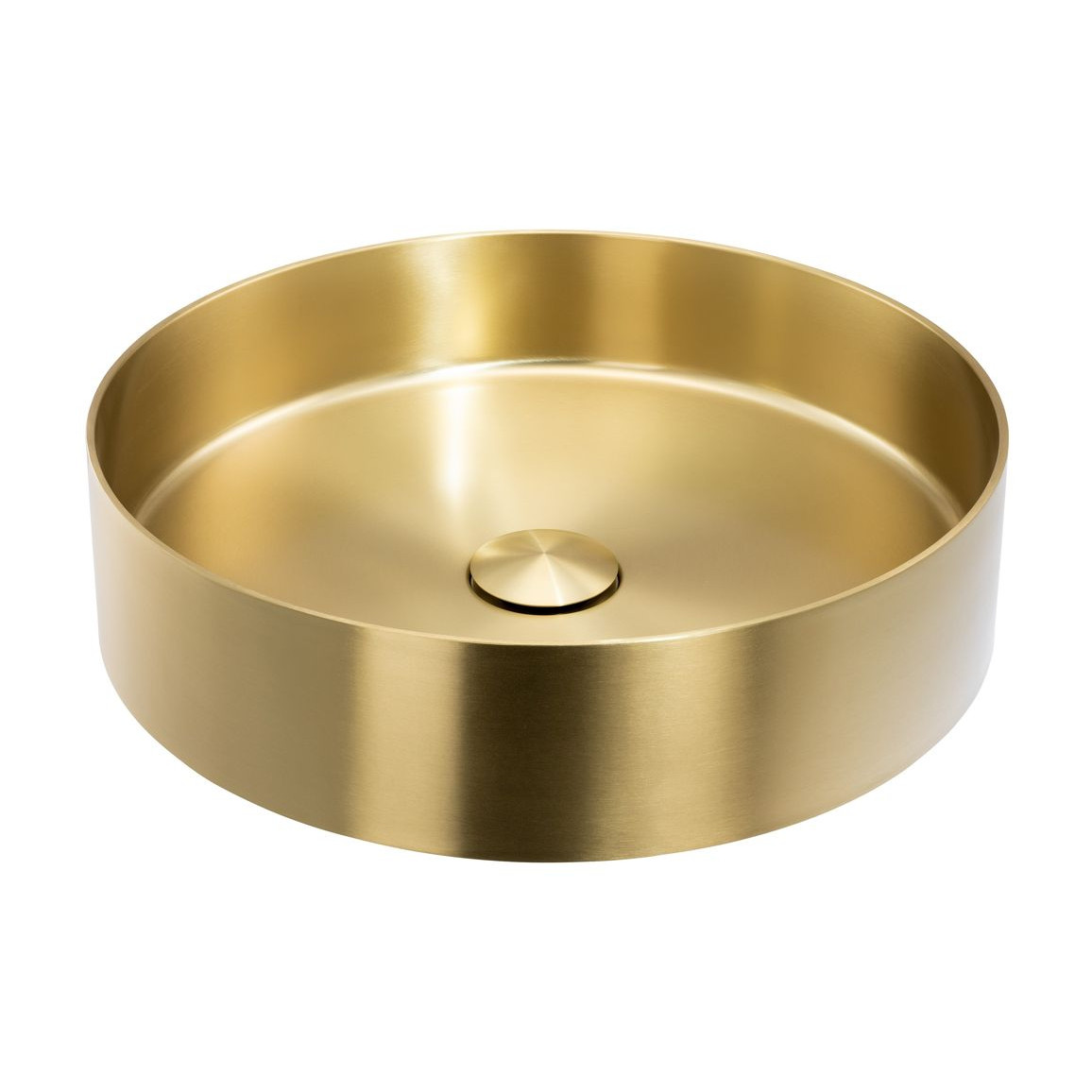 Abode ABB1001 Iox 375mm Round Steel Basin - PVD Brass