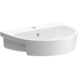 Bathrooms to Love DIPB1346 Senna 555x435mm 1TH Semi Recessed Basin - White