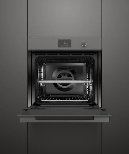 Fisher & Paykel OB60SMPTDG1 60cm Series 9 Minimal Pyrolytic Oven - Grey Glass - Image 4