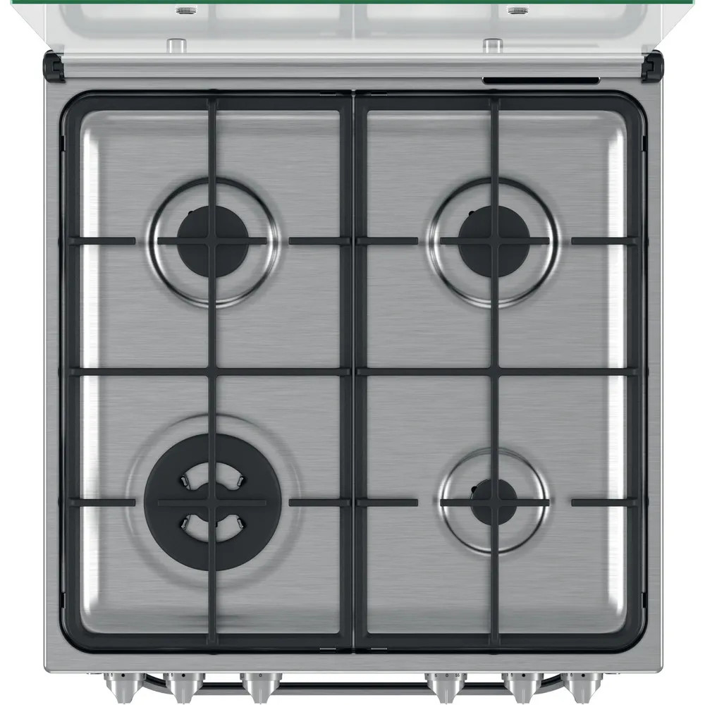 Hotpoint HS67G2PMX 60cm Freestanding Gas Cooker - Silver - Image 4