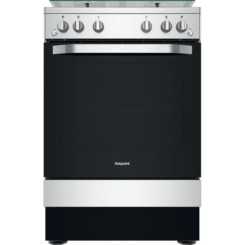 Hotpoint HS67G2PMX 60cm Freestanding Gas Cooker - Silver