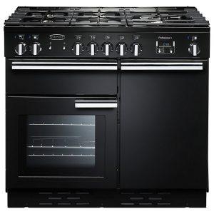Rangemaster PROP100DFFGB/C Professional Plus 100cm Dual Fuel Range Cooker - Gloss Black